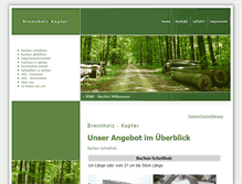 Tablet Screenshot of brennholz-kapfer.de